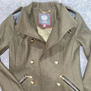 Olive Green Vince Camuto Peacoat